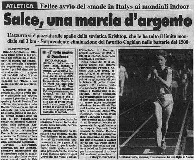 Giuliana Salce Blog di campioni dello sport